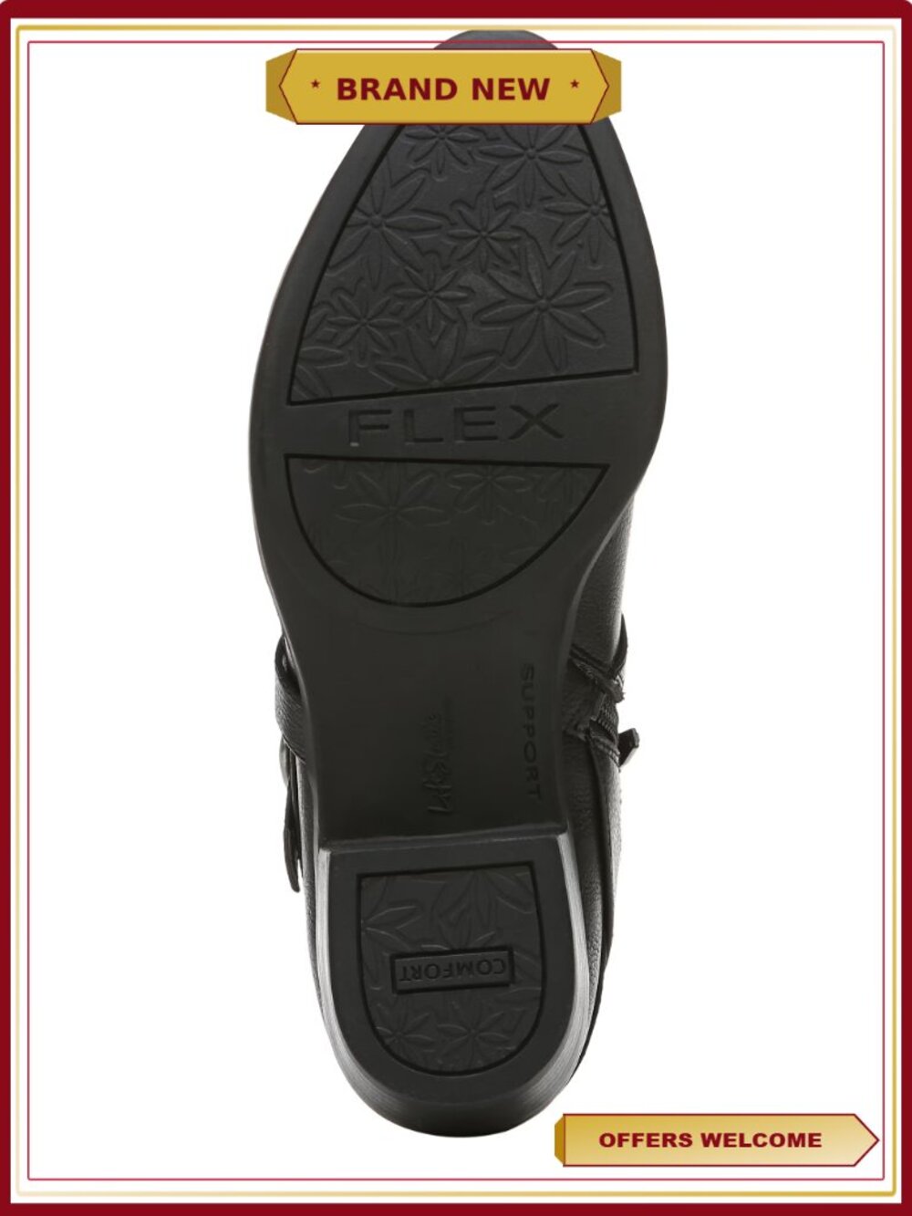 LifeStride Women's Adley Ankle Booties with Faux Leather Upper, Slip-On Style, - Picture 7 of 8